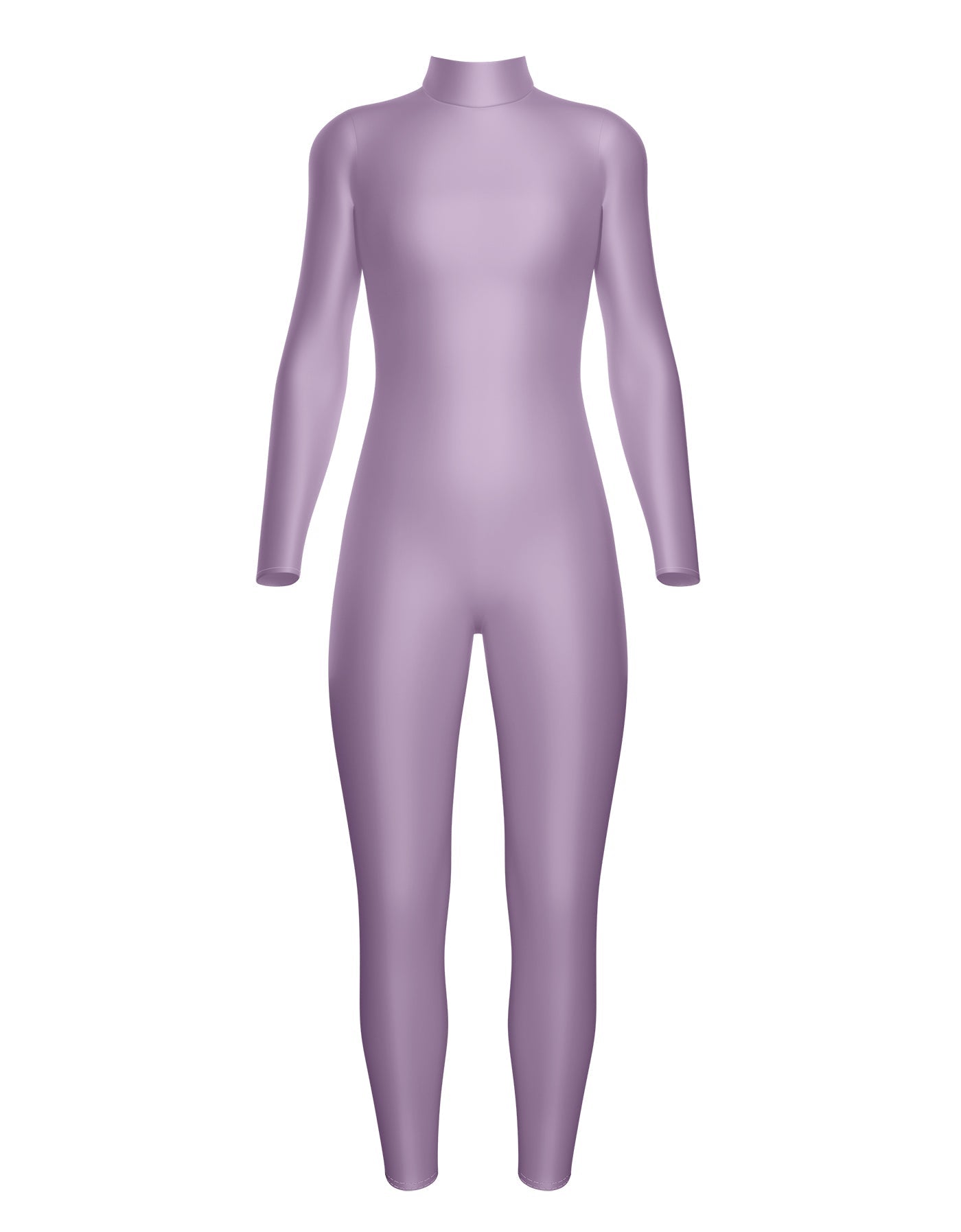 LS Tneck Zipper Back Unitard