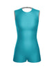 Solid Lycra Sleeveless Open Back Biketard