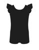 Solid Lycra Tank with Gather Sleeve Leotard