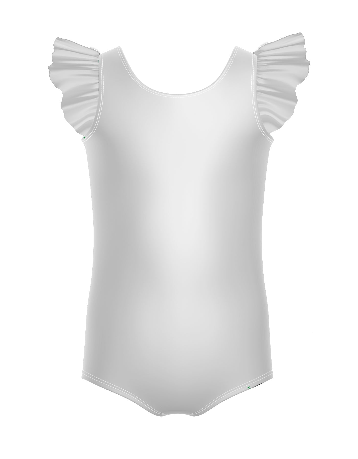 Solid Lycra Tank with Gather Sleeve Leotard