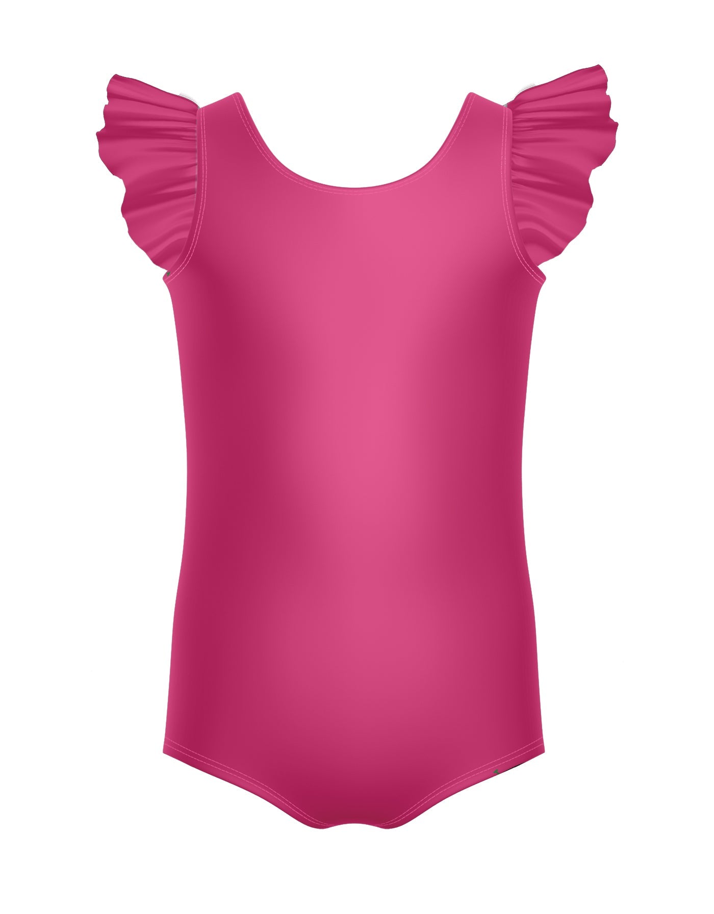 Solid Lycra Tank with Gather Sleeve Leotard