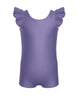 Solid Lycra Tank with Gather Sleeve Leotard