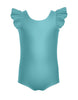 Solid Lycra Tank with Gather Sleeve Leotard