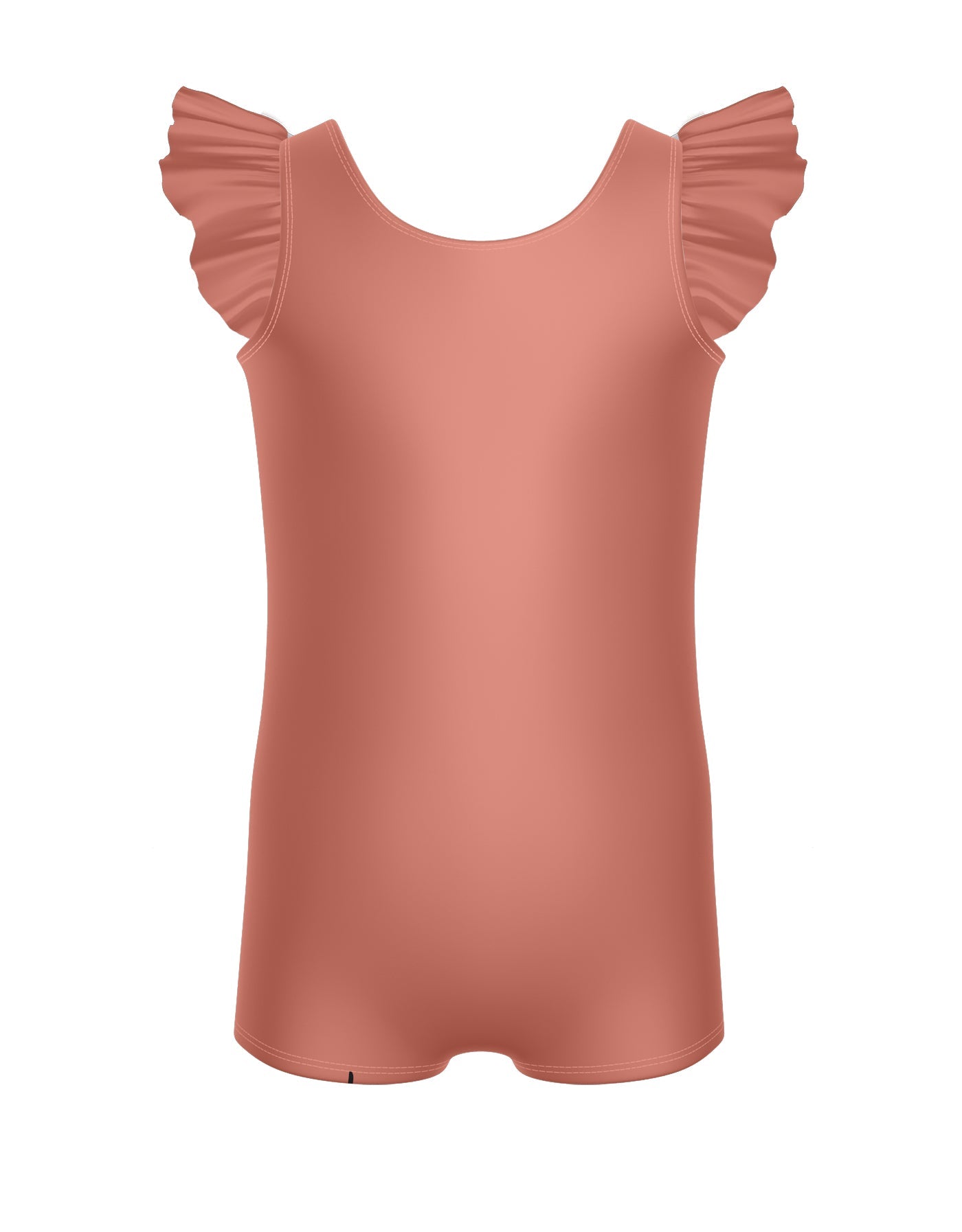Solid Lycra Tank with Gather Sleeve Leotard