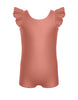 Solid Lycra Tank with Gather Sleeve Leotard