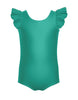 Solid Lycra Tank with Gather Sleeve Leotard