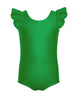 Solid Lycra Tank with Gather Sleeve Leotard