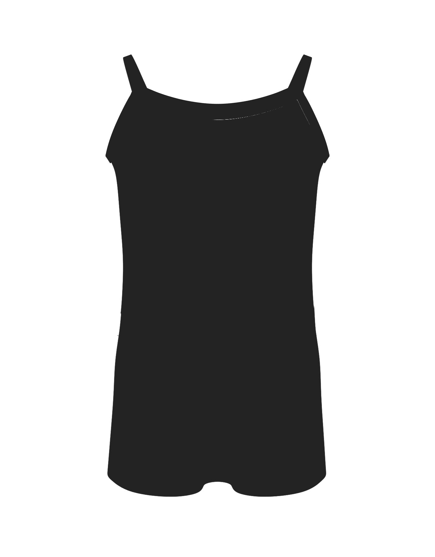 Solid Lycra Cami Biketard
