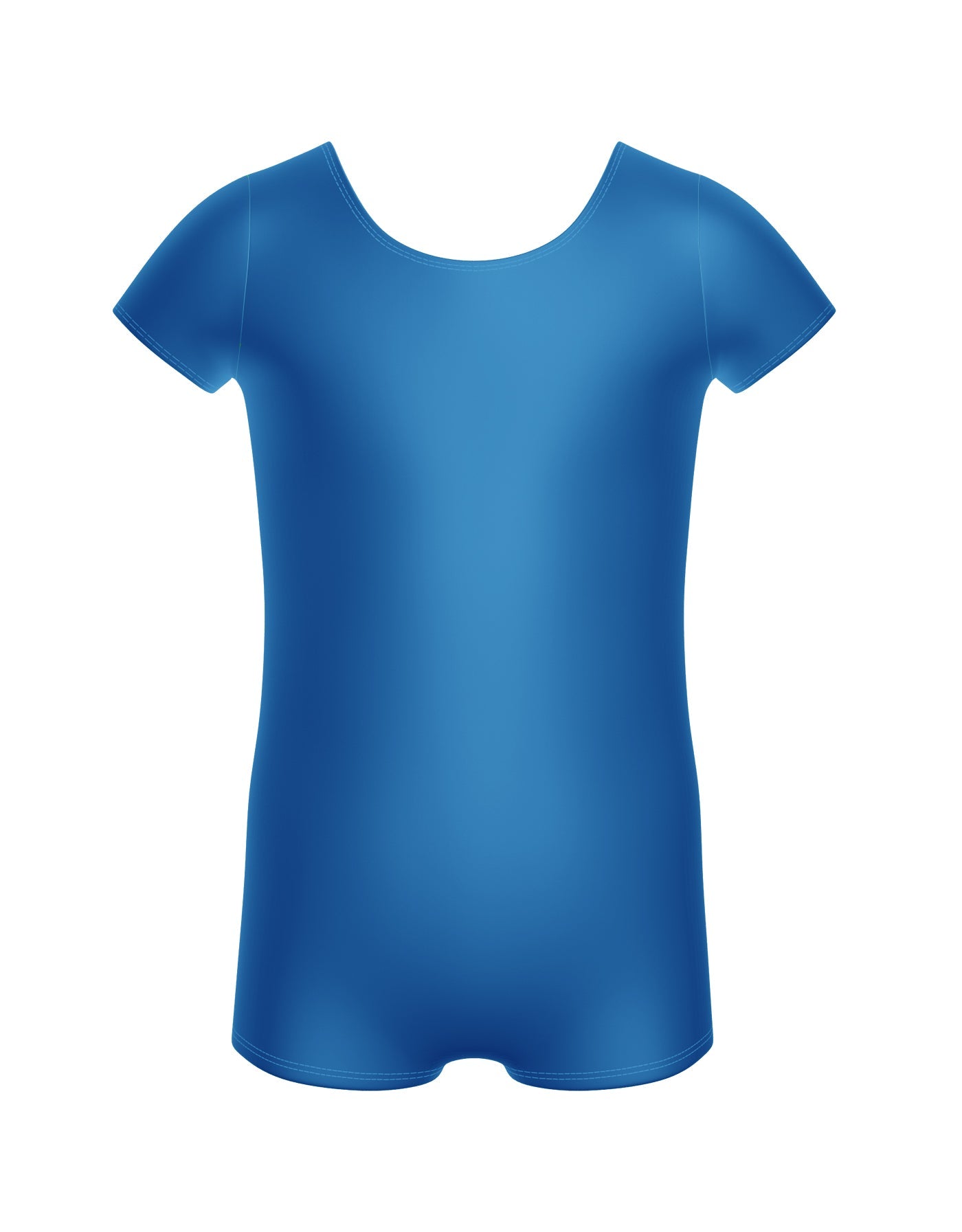 Solid Lycra Cap Sleeve Biketard