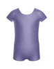 Solid Lycra Cap Sleeve Biketard