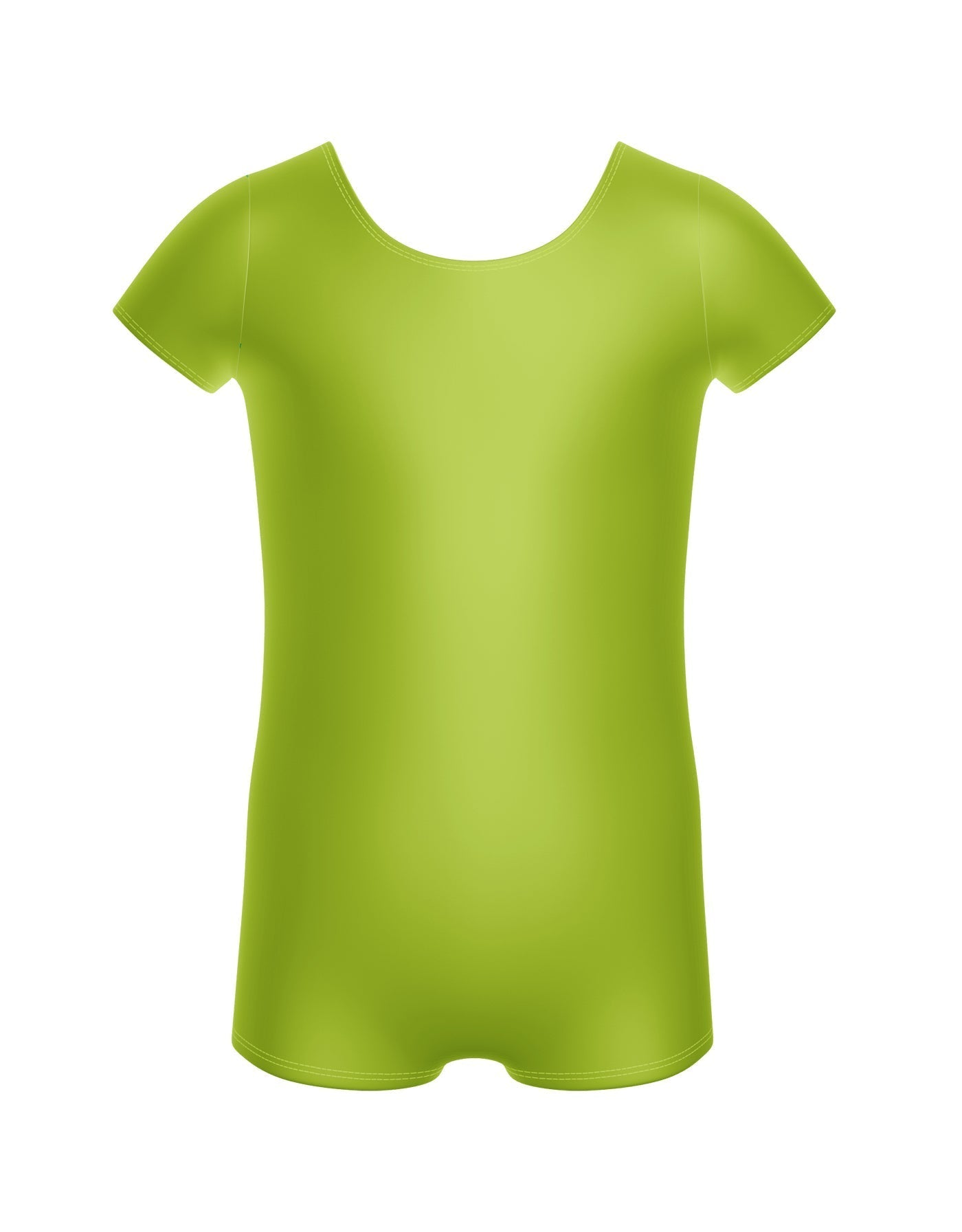 Solid Lycra Cap Sleeve Biketard