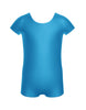 Solid Lycra Cap Sleeve Biketard