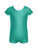 Solid Lycra Cap Sleeve Biketard