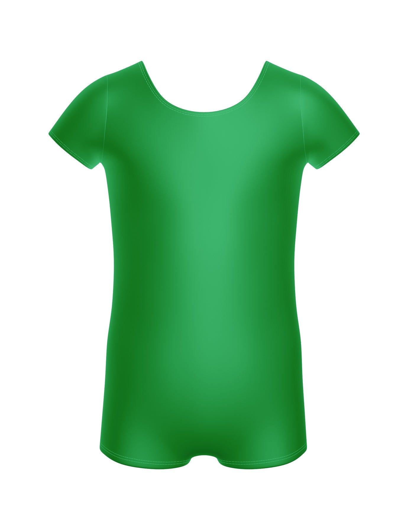 Solid Lycra Cap Sleeve Biketard