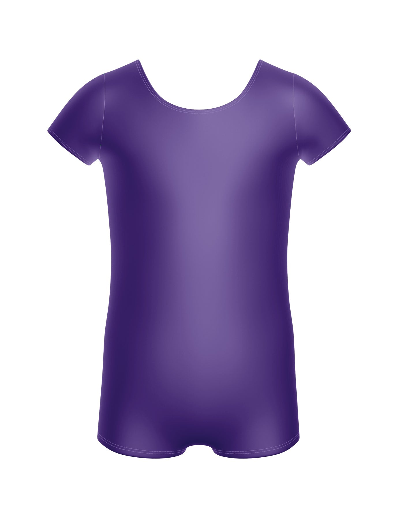 Solid Lycra Cap Sleeve Biketard
