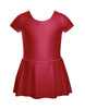 Solid Lycra Cap Sleeve Dress