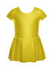 Solid Lycra Cap Sleeve Dress