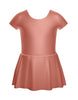 Solid Lycra Cap Sleeve Dress
