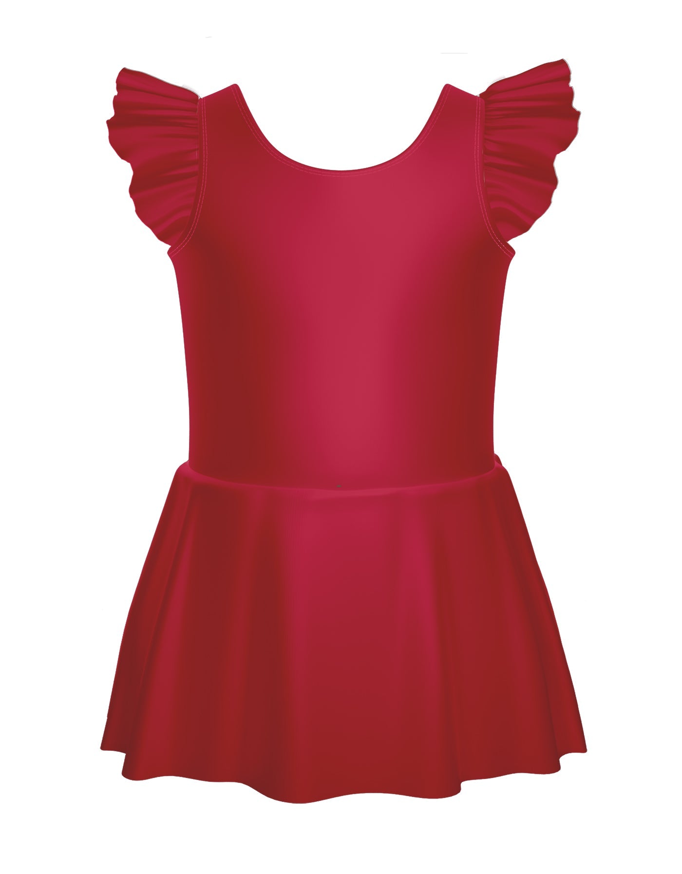 Solid Lycra Tank with Gather Sleeve Dress