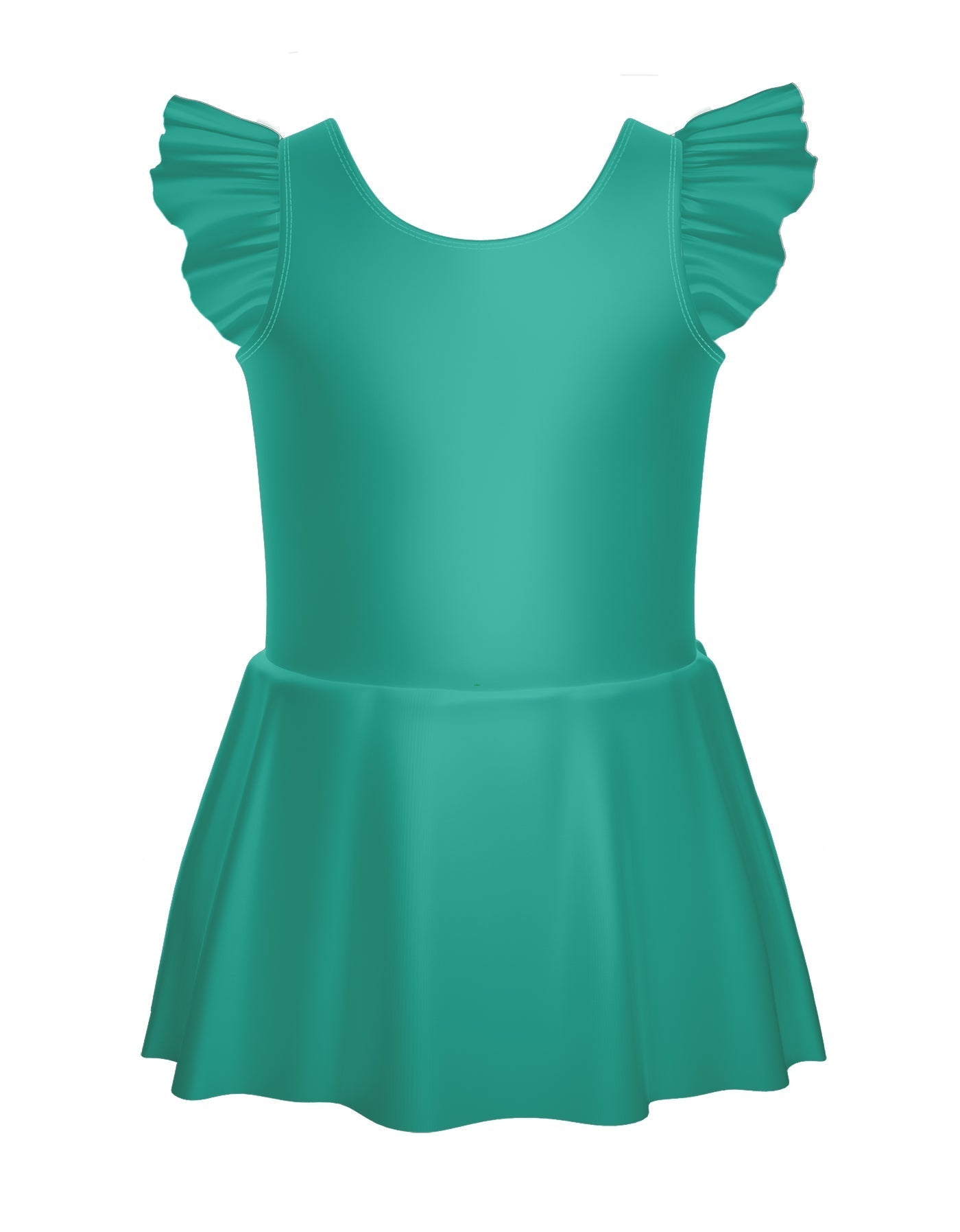 Solid Lycra Tank with Gather Sleeve Dress