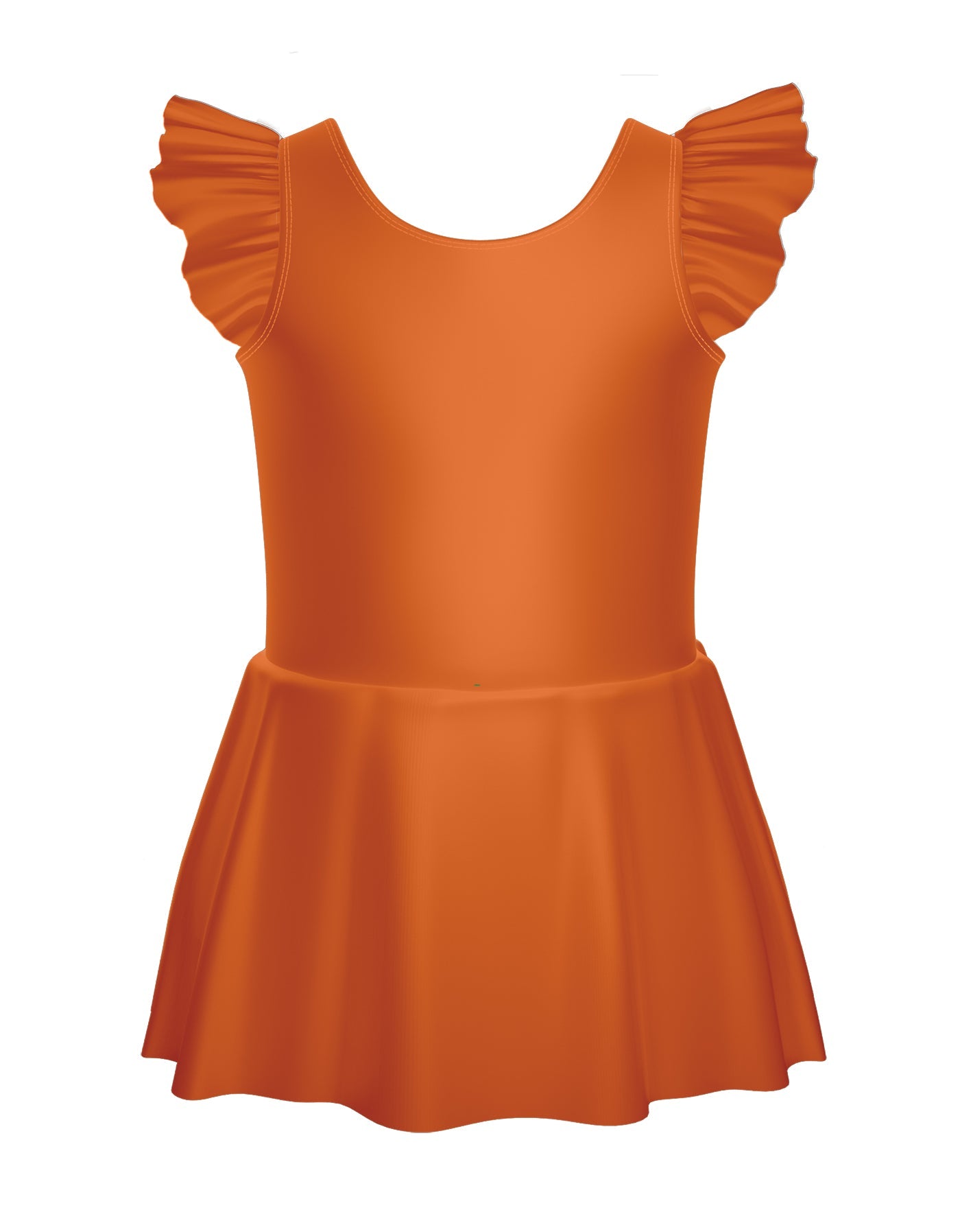 Solid Lycra Tank with Gather Sleeve Dress