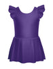 Solid Lycra Tank with Gather Sleeve Dress