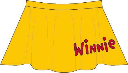 Custom Pooh Top Skirt