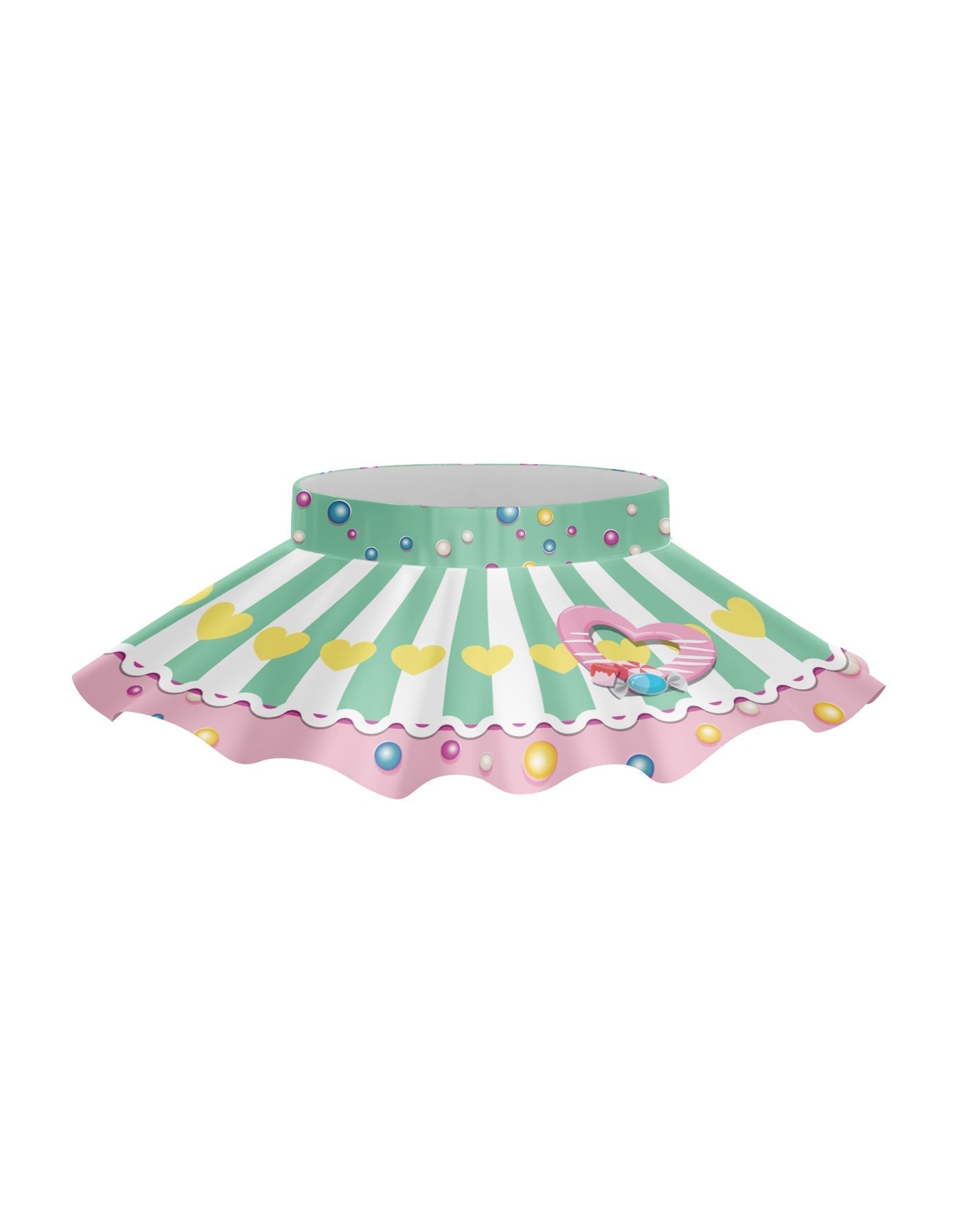 Candy Stripes Top Skirt Tall Band