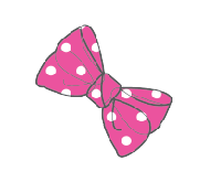 Candy Striper Hair Bow