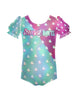 Sweethart Puff Sleeve Leotard Hologram