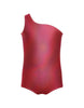 Solid Hologram One Shoulder Leotard