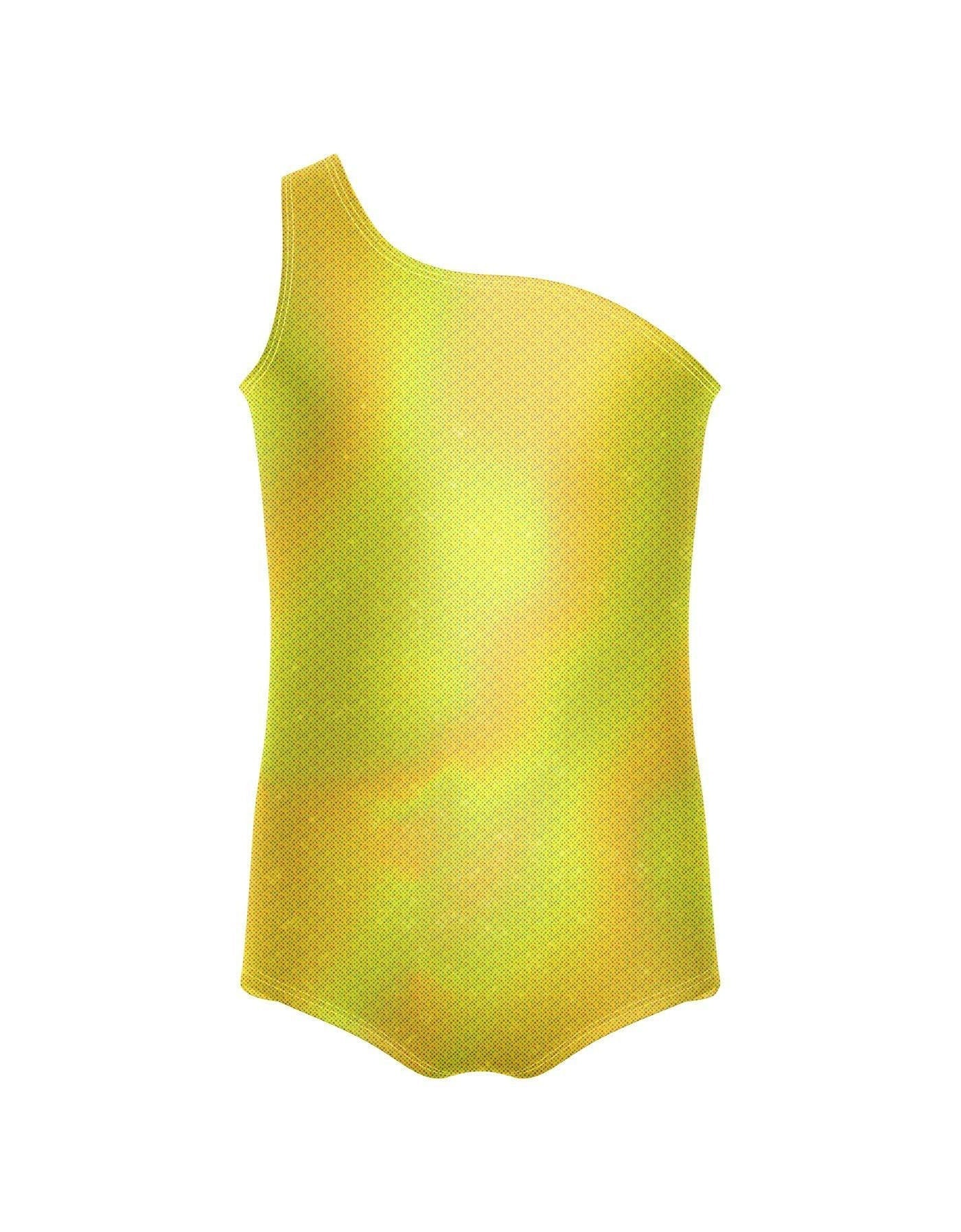 Solid Hologram One Shoulder Leotard