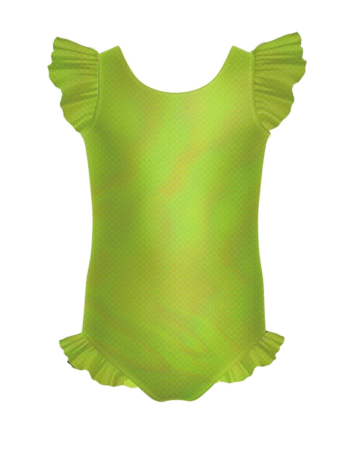 Solid Hologram Tank with Gather Sleeve and Leg Leotard