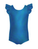 Solid Hologram Tank with Gather Sleeve Leotard