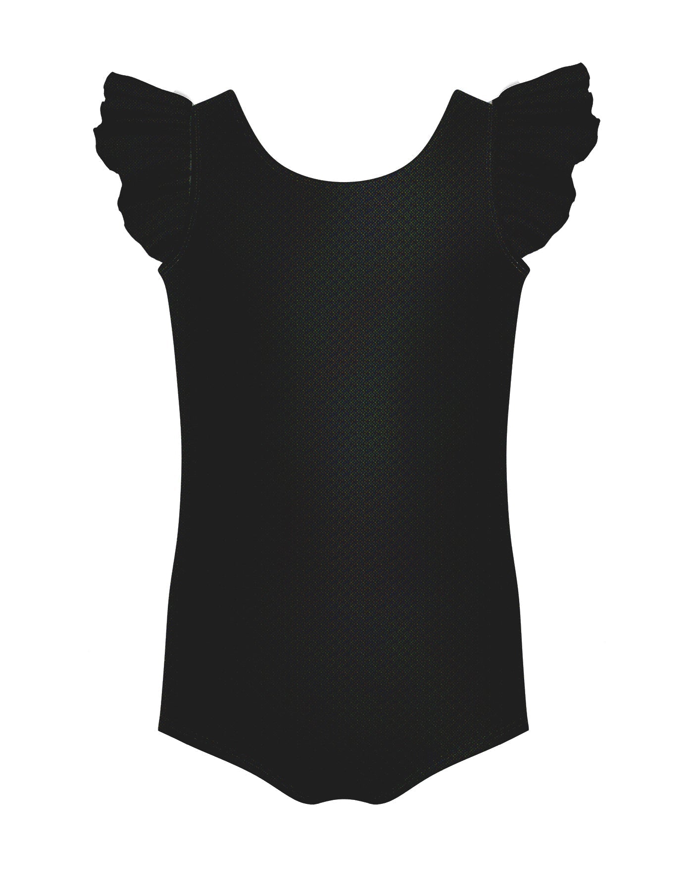 Solid Hologram Tank with Gather Sleeve Leotard