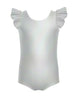 Solid Hologram Tank with Gather Sleeve Leotard