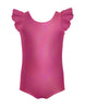Solid Hologram Tank with Gather Sleeve Leotard
