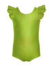 Solid Hologram Tank with Gather Sleeve Leotard