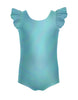 Solid Hologram Tank with Gather Sleeve Leotard