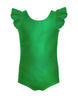 Solid Hologram Tank with Gather Sleeve Leotard