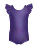 Solid Hologram Tank with Gather Sleeve Leotard
