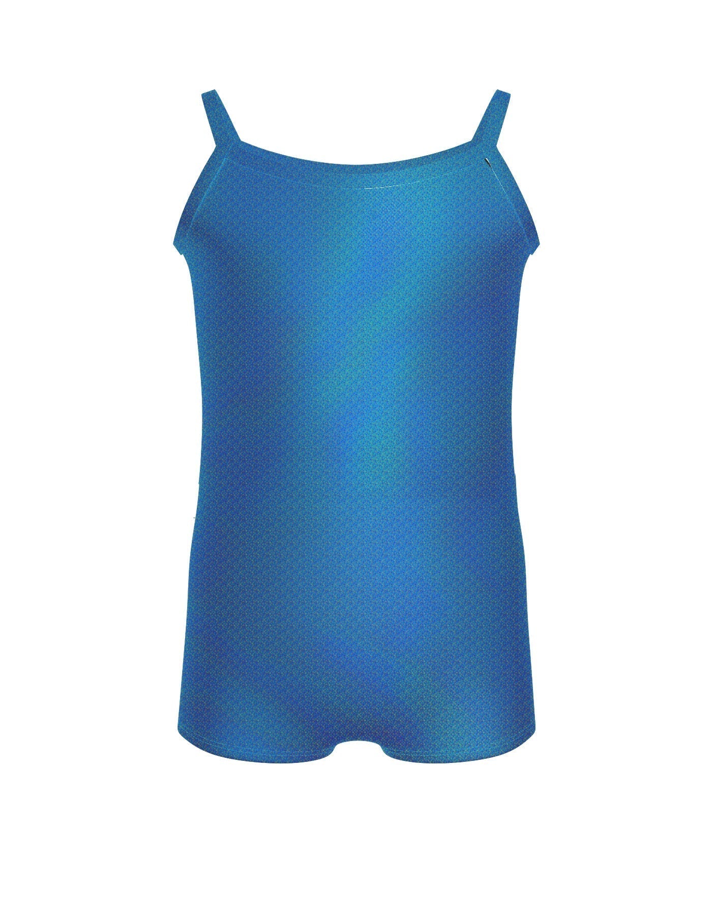 Solid Hologram Cami Biketard