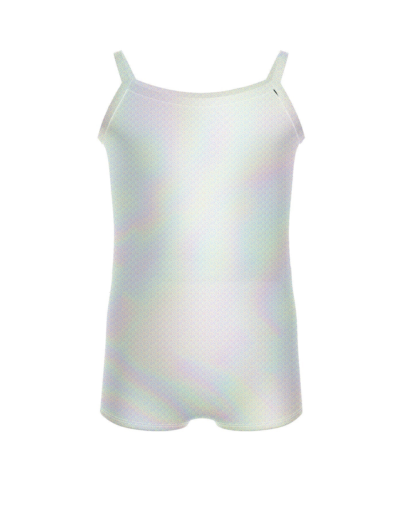 Solid Hologram Cami Biketard