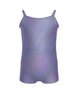 Solid Hologram Cami Biketard