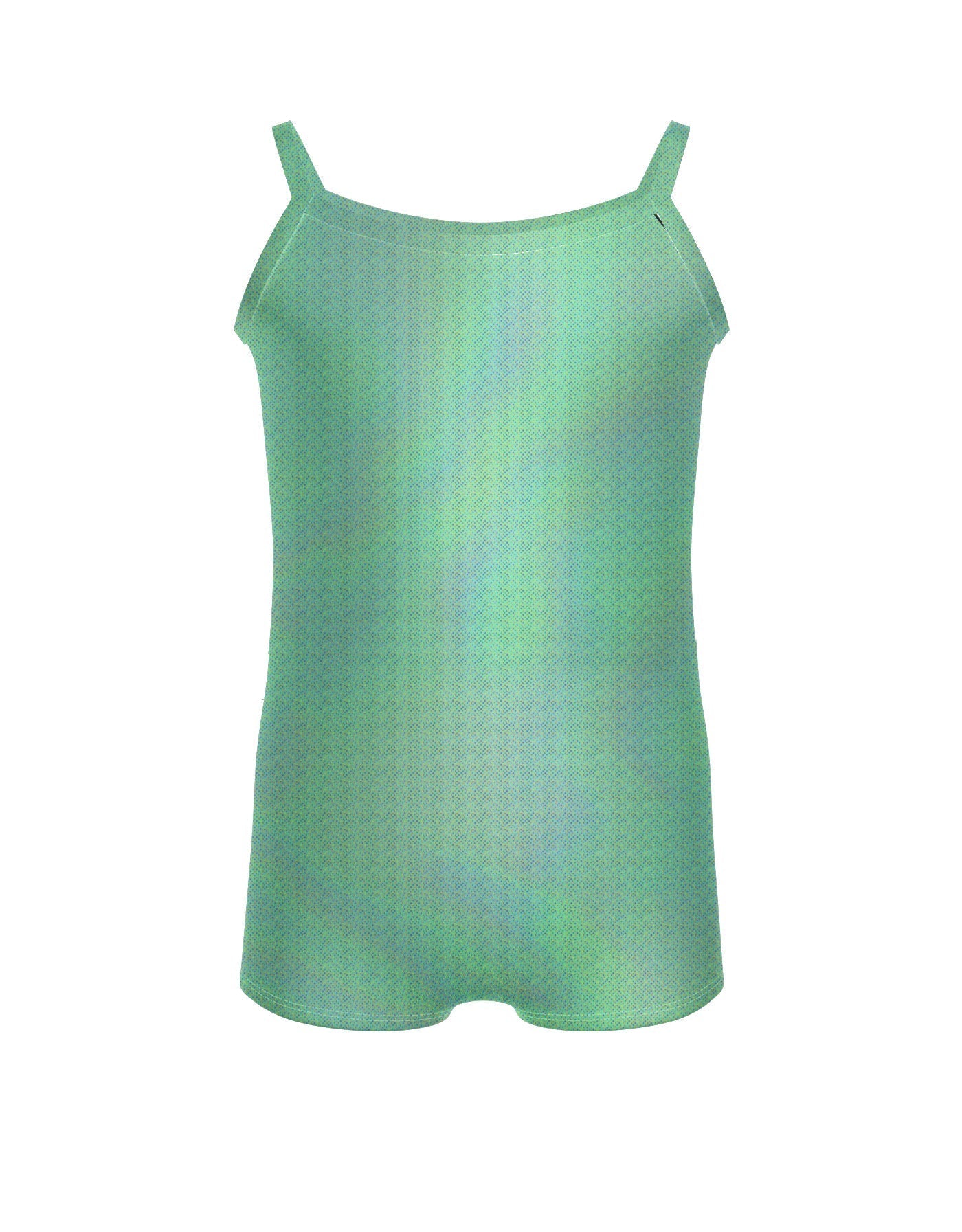 Solid Hologram Cami Biketard