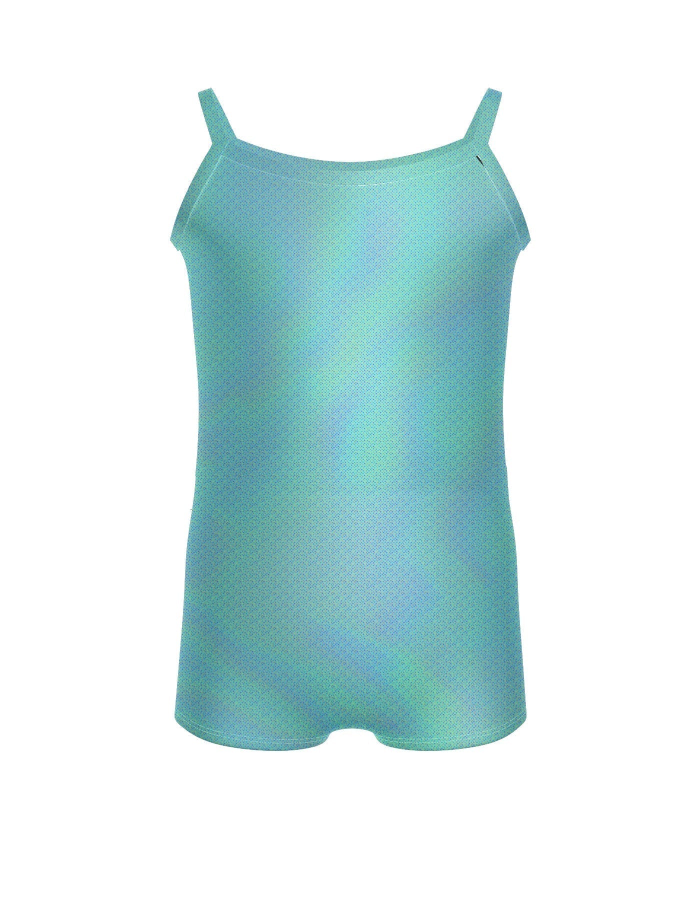 Solid Hologram Cami Biketard