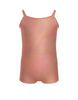 Solid Hologram Cami Biketard