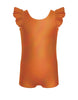 Solid Hologram Tank Biketard with Gather Sleeves