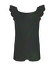 Solid Hologram Cami Biketard with Flutter Sleeves