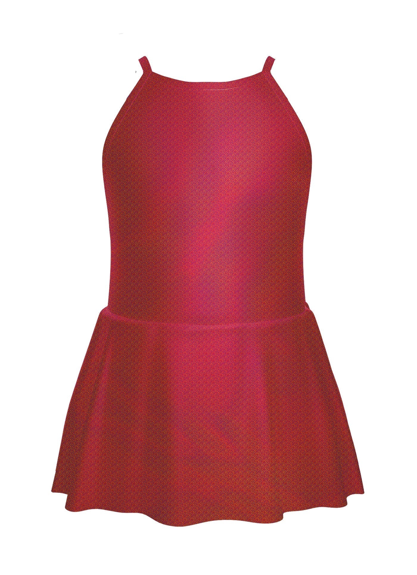 Solid Hologram Halter Binding Dress